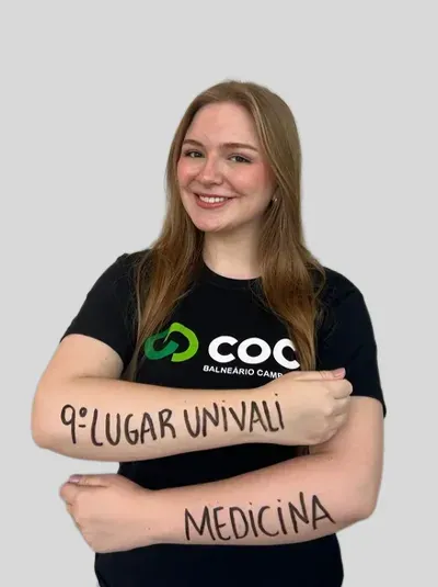 Aluna aprovada em 1º lugar na Univali