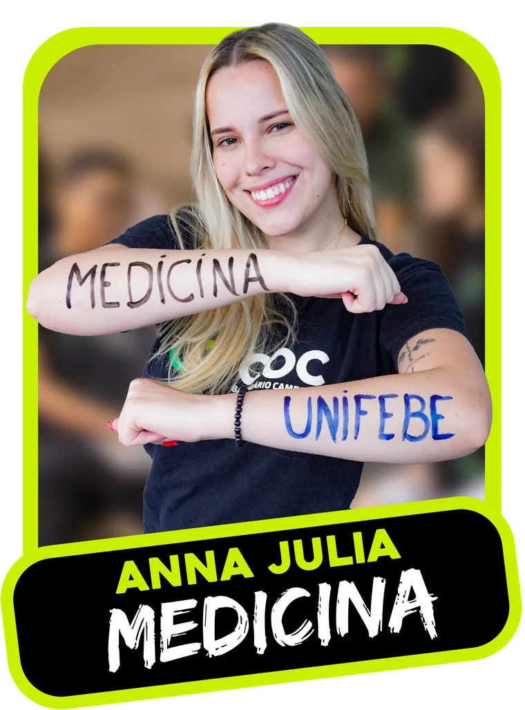 Aprovado: Anna Julia, Medicina