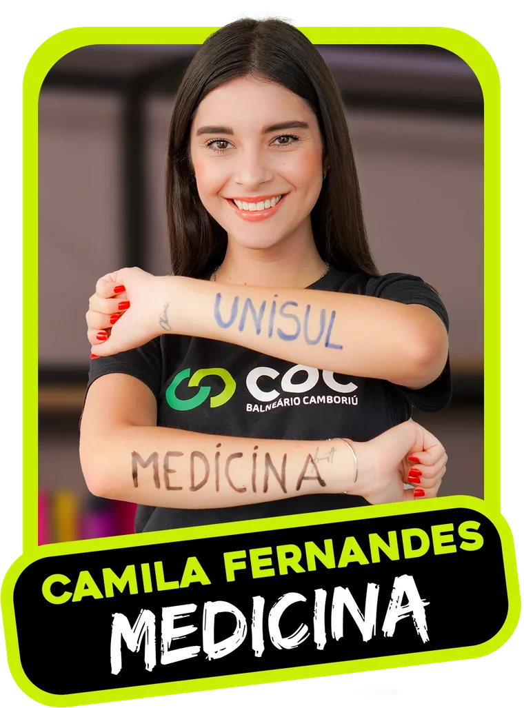 Aprovado: Camila Fernandes, Medicina