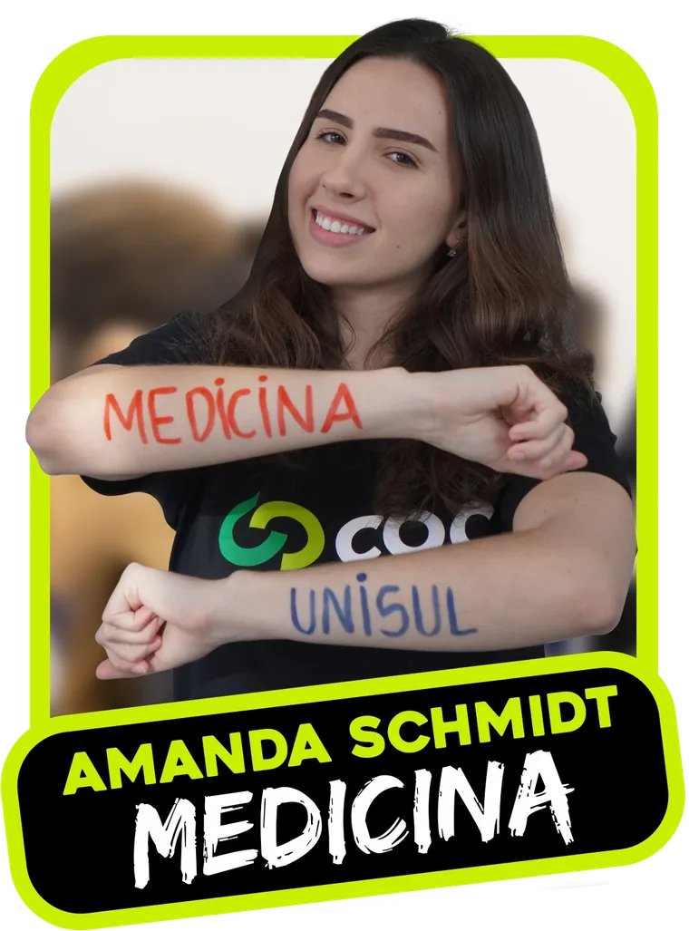 Aprovado: Amanda Schmidt, Medicina