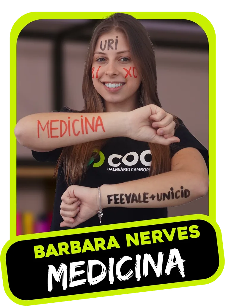 Aprovado: Barbara Nerves, Medicina